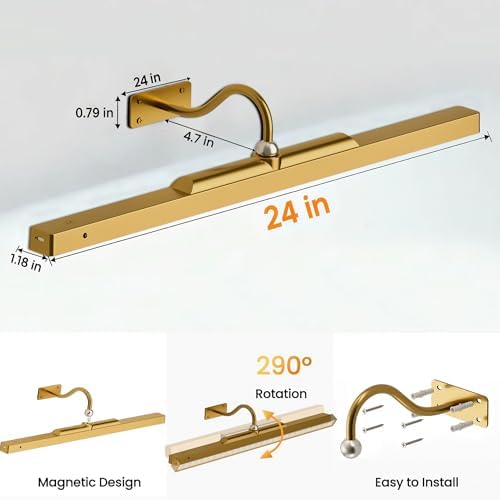 2 Pack 24 Inch Wall Lights for Pictures - Image 5