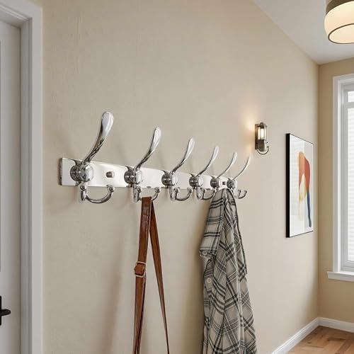 Dseap Coat Rack Wall Mount 24 Inch, Heavy Duty 12-Gauge Base vs Flimsy 1mm - Image 4