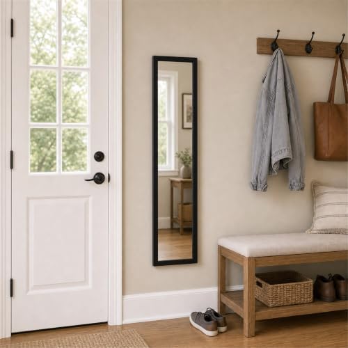 13.5" X 49.5" Full Length Door Mirror, Dorm Room and Entryway - Image 6