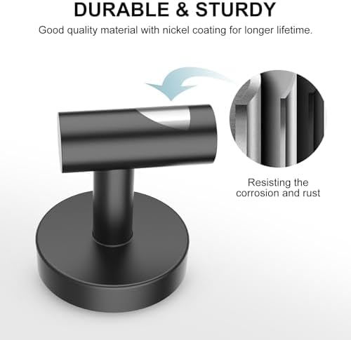 SetSail Towel Hooks for Bathrooms 12 Packs Screw-in Stainless Steel Bathroom - Image 4