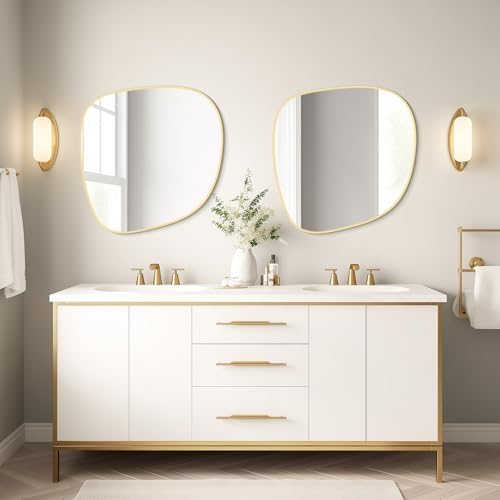 WallBeyond Asymmetrical Mirror, Irregular Wall Mirror, Wall Mirrors Decorative - Image 3