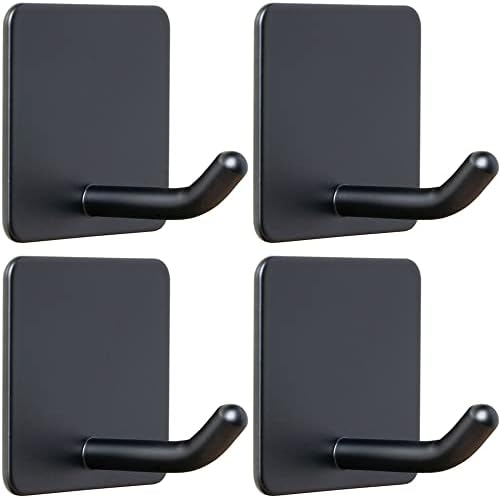 FOTYRIG Adhesive Towel Hooks No Drill Wall Hooks Stick on Wall Hangers Shower by FOTYRIG