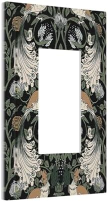 Decorative Outlet Covers William Morris Vintage Floral Plants And Birds 1 Gang - Image 2