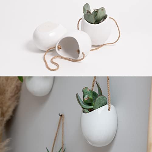 Kazai. Wall Planters -Ellie- | Hanging Ceramic Plant Pots 3 Pieces | Wall - Image 3