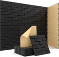 Kuchoow Acoustic Wall Panels Sound Absorbing Brick Texture Self Adhesive by Kuchoow