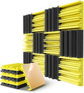 12 Pack Acoustic Foam Panels for Walls, Self-Adhesive Soundproofing Padding by LIGHTDESIRE