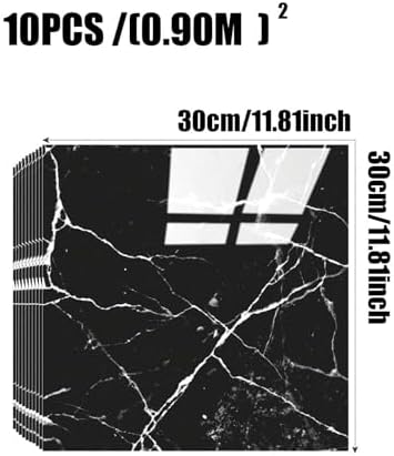 Chejiaye 10pcs Marble Peel and Stick Backsplash Waterproof Washroom Wall Panels - Image 4