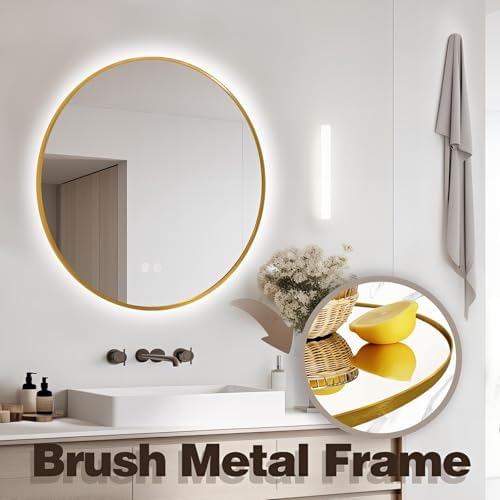 Niccy 30" Round LED Bathroom Backlit Mirror - Image 4