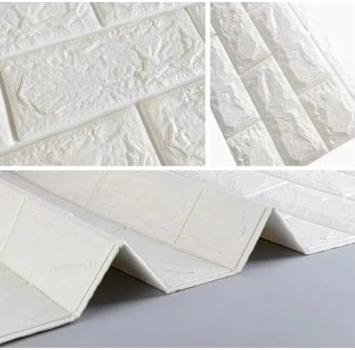10PCS 3D Brick Wall Panel, Light Pink - Image 4