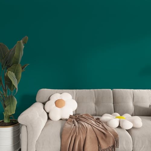 Green Peel and Stick Wallpaper 15.7"x196" Solid Colour Contact Paper Modern - Image 4