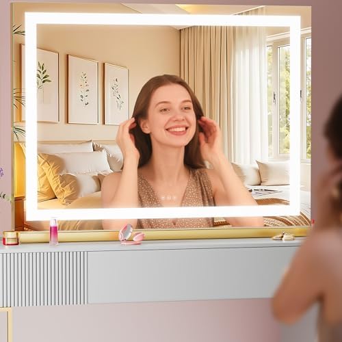 Vanity Mirror with Lights, Dimmable 3 Modes, Memory Function, Smart Touch - Image 4