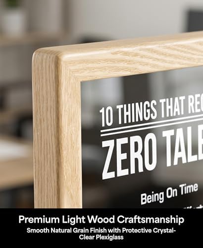 10 Things That Require Zero Talent Wall Art, Natural Framed Print - Image 4