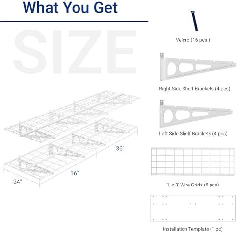 FLEXIMOUNTS 2-Pack 2x6ft Garage Shelving - Image 6