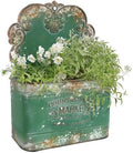 All Chic Metal Wall Planter Outdoor Wall Hanging Planter Rustic Wall Mount by HOME