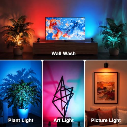 URTOM 6W RGBW Up Lights Indoor Halloween LED Floor Spotlight - Image 5