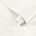 Ismoon Green Peel and Stick Wallpaper Boho Floral Contact Paper 17.3x196in by Ismoon