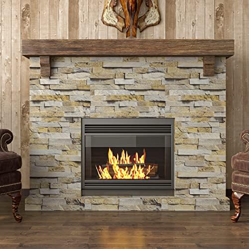 VaryPaper 32''x354'' Large Size Slate Brick Wallpaper Peel and Stick Wallpaper - Image 4