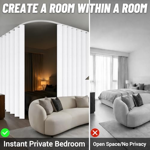 100% Blackout Room Divider Curtains Screen Partitions - Image 3