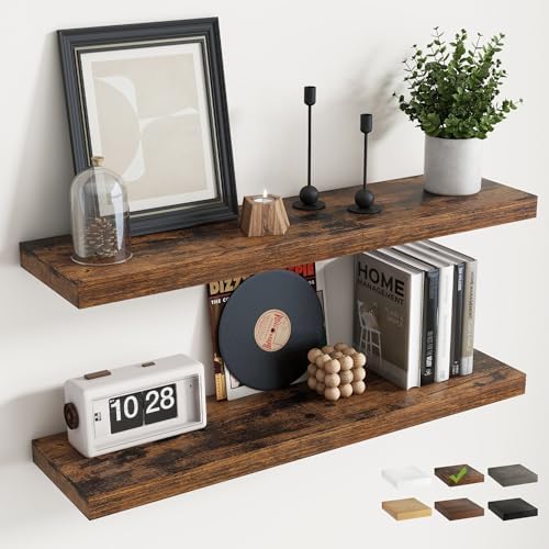 24 Inch Floating Shelves for Wall by Marsmiles