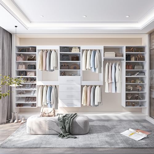 19.5" Wide 4 Drawer Tower Modular Closet System, Closet Storage Organizer - Image 4