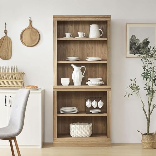 JAHRSTIM Halston Standard 5-Tier Tall Bookshelf Shelving Unit - Image 2