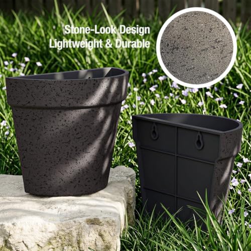 Asnext 2 Pack Indoor Wall Planter, 7.5 Inch Wall Planter Pot - Image 6
