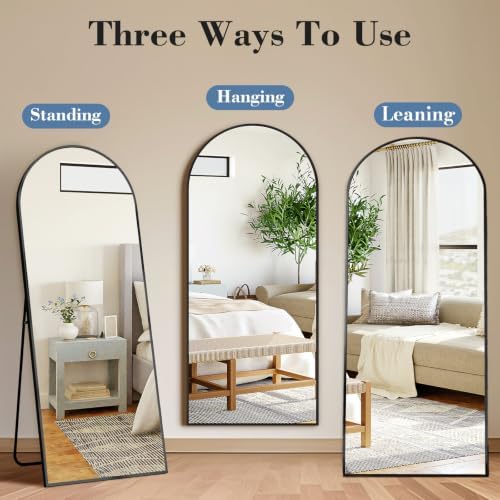 DUMOS 58"x19" Arched Full Length Mirror - Image 5