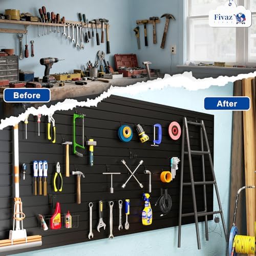 45 Pack Black Slatwall Accessories, Heavy Duty Steel Slatwall Hooks - Image 2