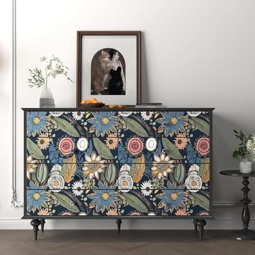 Laatse Boho Wallpaper Peel and Stick 17.5"x78.7" - Image 3
