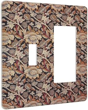 Outlet Covers Vintage William Morris Floral Plants 1 Toggle 1 Rocker - Image 2