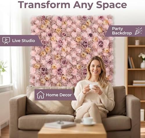 Flower Wall Backdrop 6 Panels 16×24 Inch - Image 6