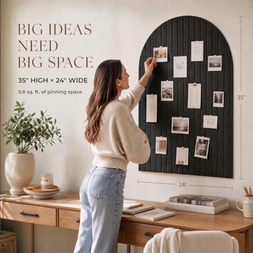 Large Arched Felt Bulletin Board - Image 2