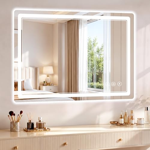 BEAUTYPEAK 28"x36" LED Bathroom Mirror - Image 5