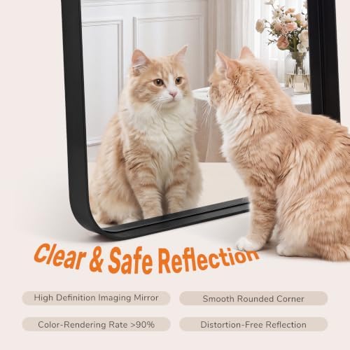 Sweetcrispy Bathroom Wall Mirror, 32x24 Inch Mirror - Image 3