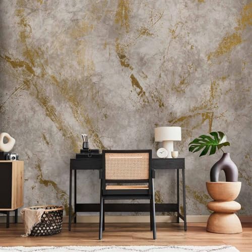 artgeist - Peel and Stick Wall Mural, Living Room Faux Cement 135x101 Inch - Image 6