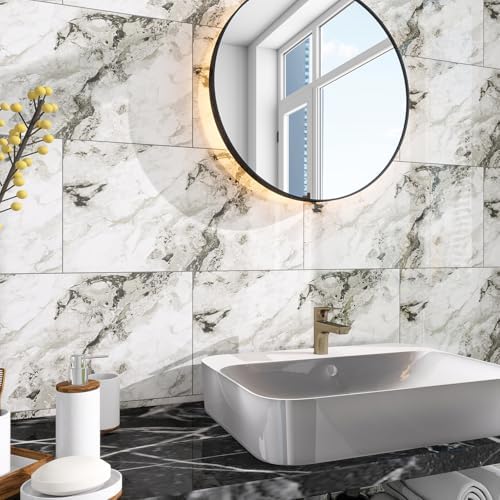 Marble Peel and Stick Backsplash 23.6 x11.8 in - Image 3