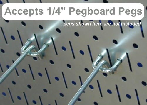 Wall Control Pegboard Organizer 4 ft. Metal Pegboard Standard Tool Storage Kit - Image 3