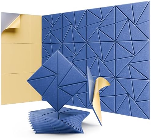 12 Pack Acoustic Panels, Sound Proof Foam Panels by LEIYER
