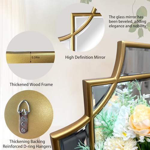 30"x20" Geometric Rectangle Beveled Mirror - Image 4