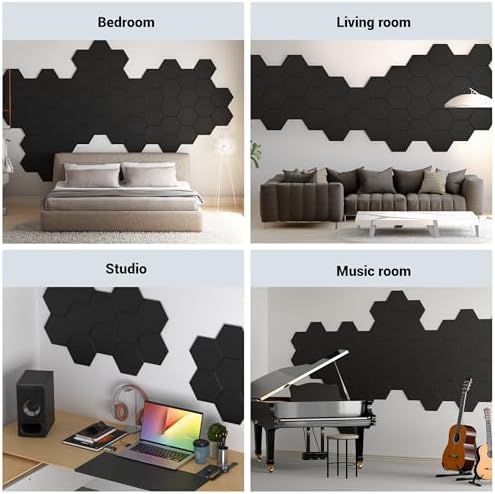 Acoustic Panels, Magrowill 12-Pack Soundproof Wall Panels 14 X 12 X 0.4 Inches - Image 6