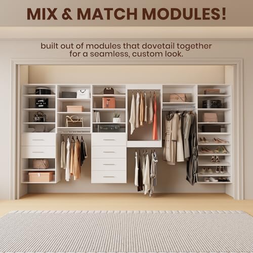 ROOMTEC Modular Closet System, Wooden Tower - Image 4