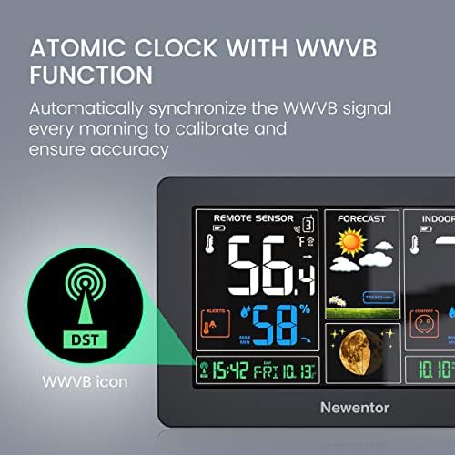 Newentor Weather Station Wireless Indoor Outdoor Thermometer - Image 5