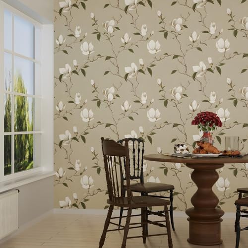 Laatse Vintage Leaf Wallpaper Peel and Stick 17.5" x 118" - Image 5