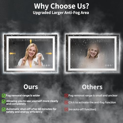 24"x42" LED Bathroom Mirror - Image 3