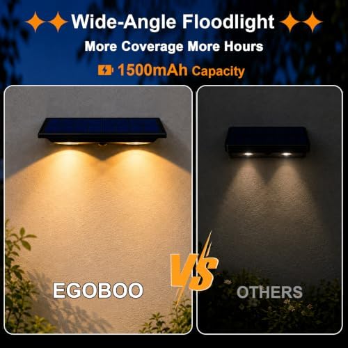 Solar Address Lights, Solar Powered Mailbox Light, Solar Wall Light Outdoor - Image 2