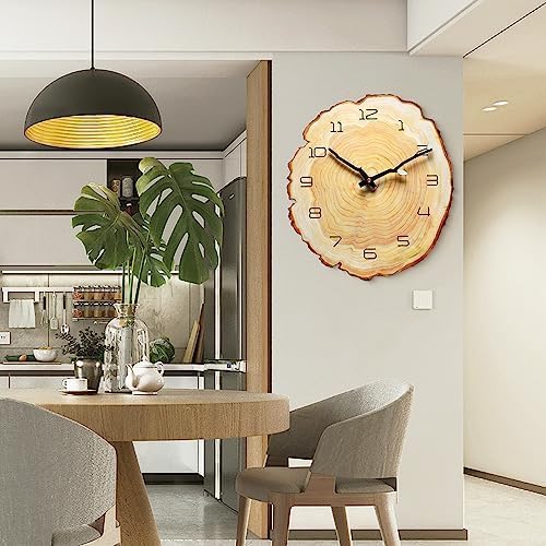 14 Inch Wood Grain Wall Clock - Image 2