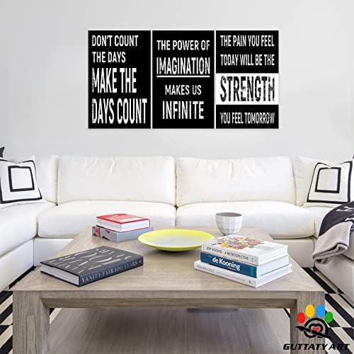 Office Wall Art-3 Panel Motivational Canvas Art - Image 3