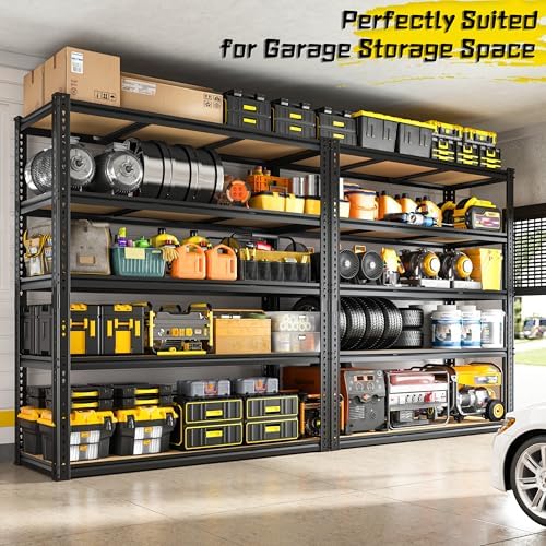 ROOMFAVE 48" W Garage Shelving Heavy Duty 2800LBS, 5 Tier, Industrial - Image 3