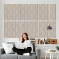 Minimalist Acoustic Wall Panels, Decorative Sound Absorbing Panels, 6 Pack by AcousticPanels