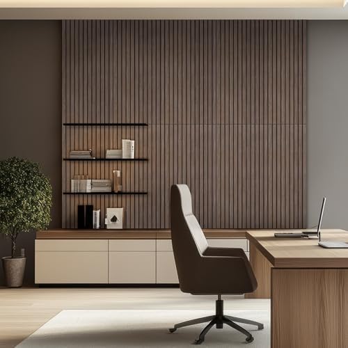 6 Pack Acoustic Panels, 47.2" x 23.6" Sound Proof Panels, Walnut Color - Image 3